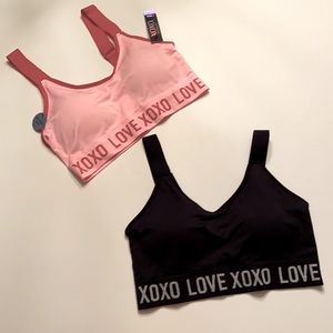 XOXO INTIMATES 2 Bras Black & Pink